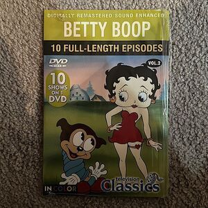 Television Classics Vintage “ Betty Boop” 10 Full Length Classics DVD!